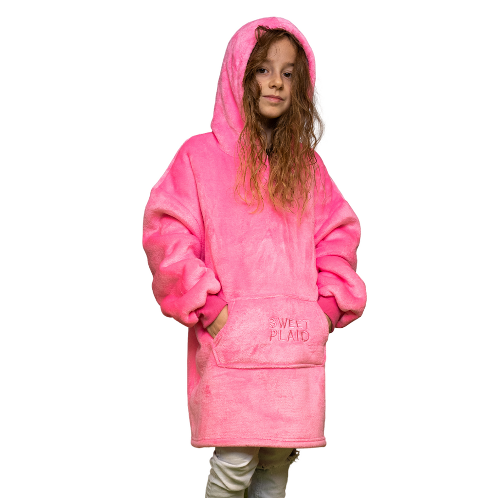 SweetPlaid™ Kids - Rosa - Kinder-SweatPlaid